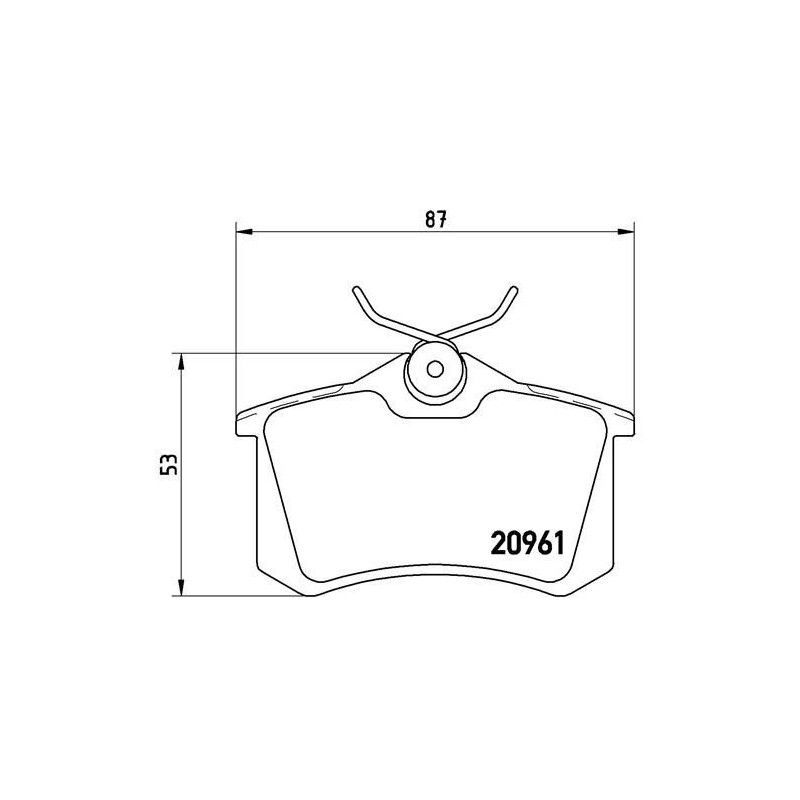 Pastiglie freno asse posteriore - BREMBO