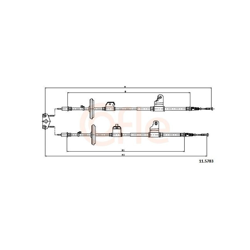 Disco freno asse posteriore - COFLE