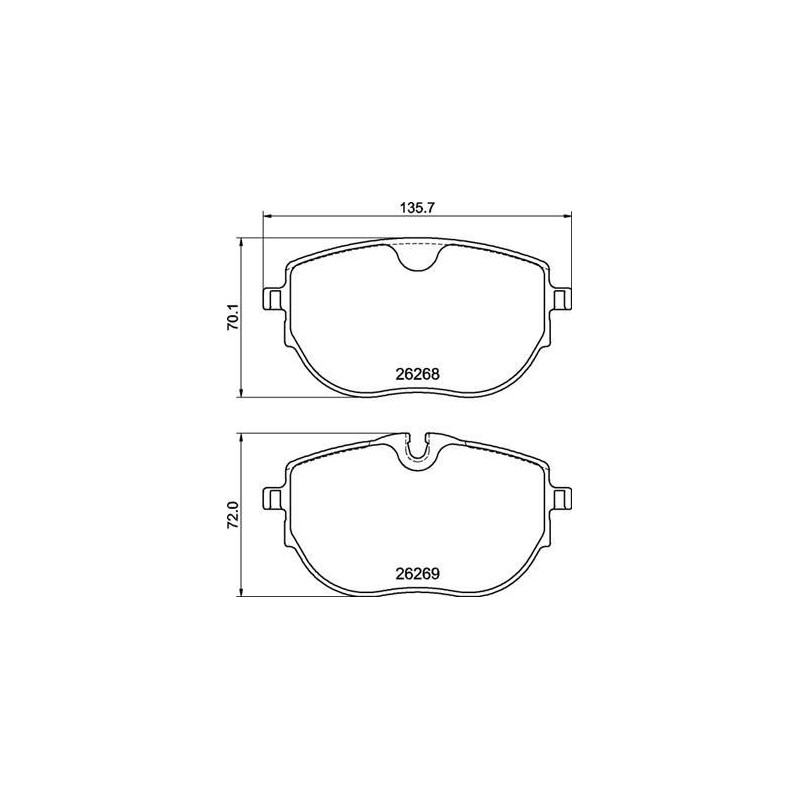 Pastiglie freno asse anteriore - BREMBO