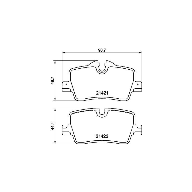 Pastiglie freno asse posteriore - HELLA BRAKE
