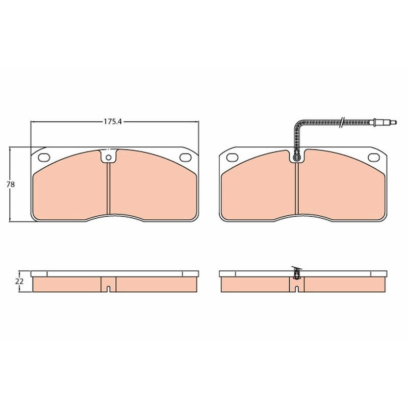 Pastiglie freno asse anteriore - TRW