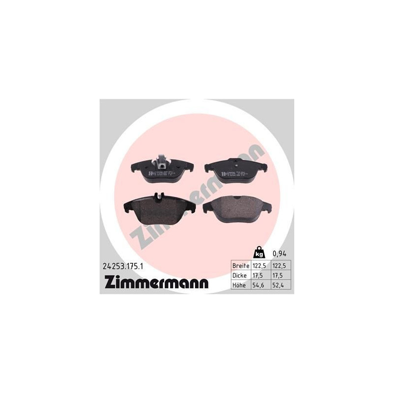 Pastiglie freno asse posteriore - ZIMMERMANN