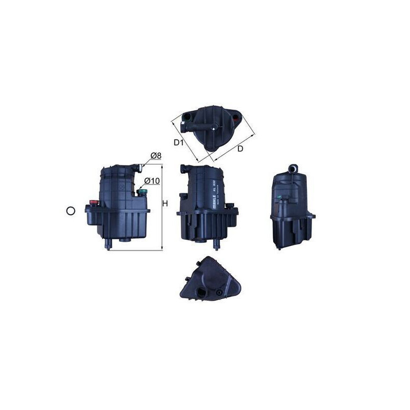 Filtro carburante - MAHLE