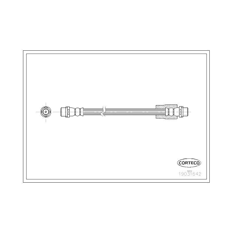 Flessibile freno asse anteriore - CORTECO
