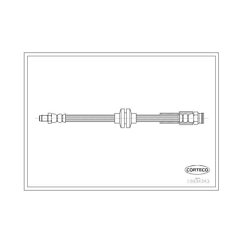 Flessibile freno asse anteriore - CORTECO