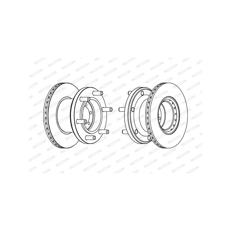 Disco freno asse posteriore - FERODO