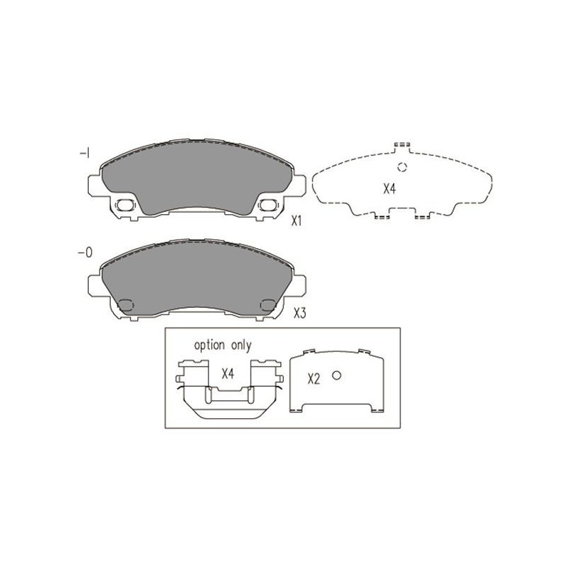 Pastiglie freno asse posteriore - RED LINE