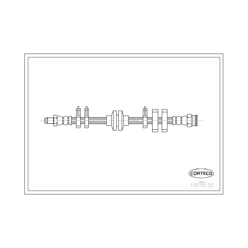 Flessibile freno asse anteriore - CORTECO