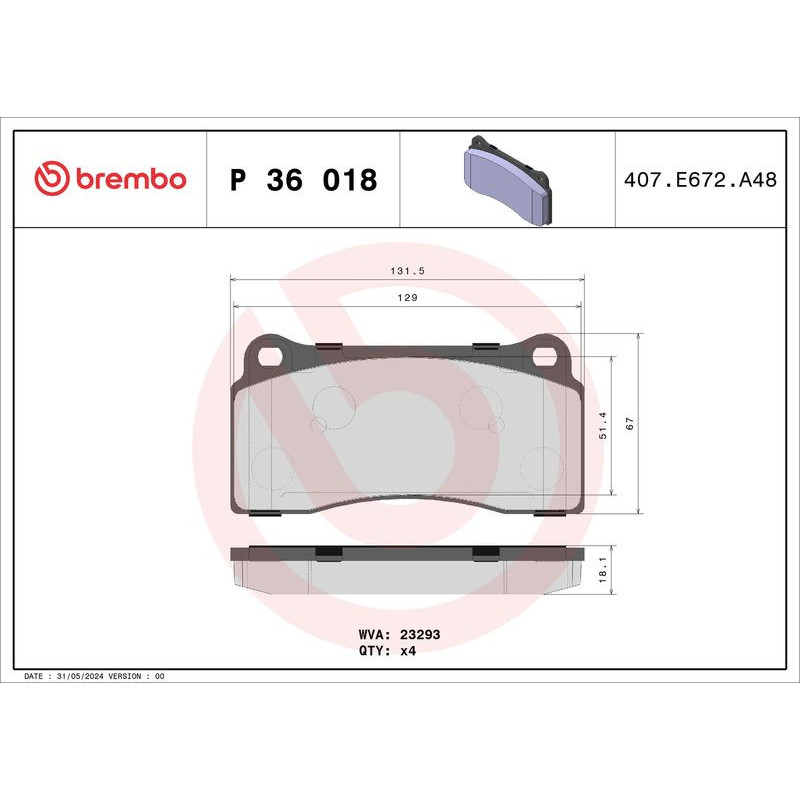 Pastiglie freno asse anteriore - BREMBO