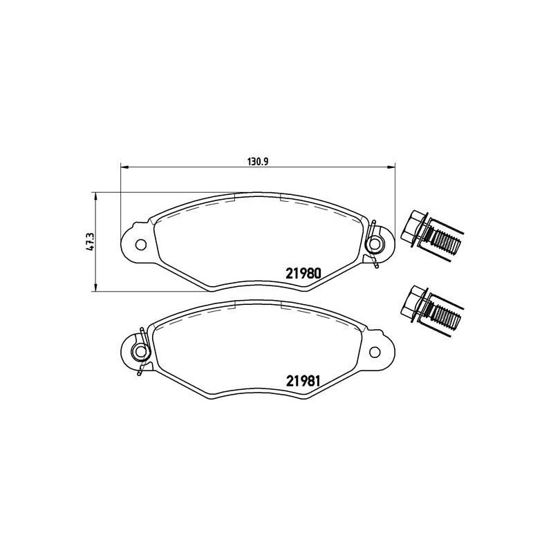 Pastiglie freno asse anteriore - BREMBO