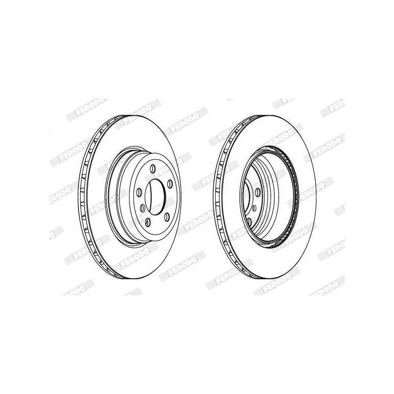 Disco freno asse posteriore - FERODO