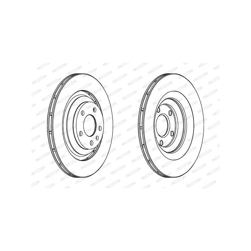 Disco freno asse posteriore - FERODO