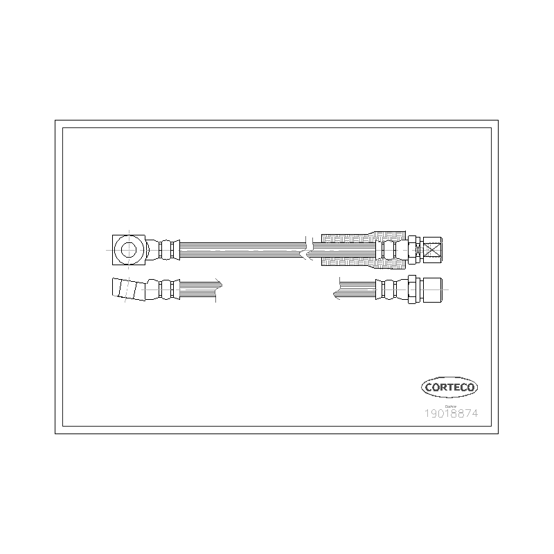 Flessibile freno asse anteriore - CORTECO