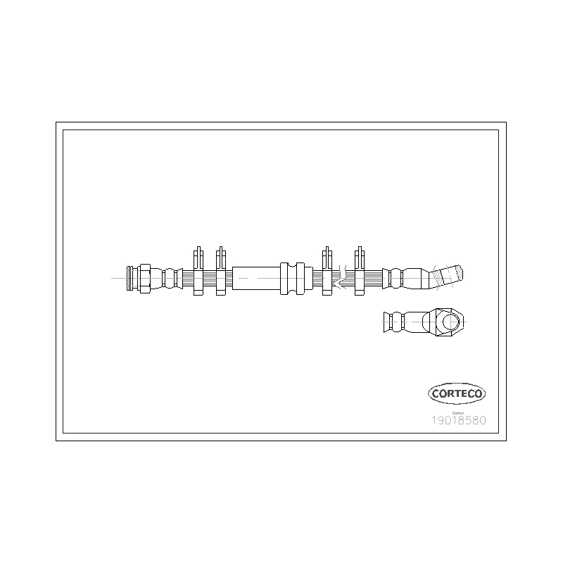 Flessibile freno asse anteriore - CORTECO