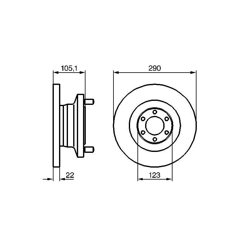 Disco freno asse anteriore - BOSCH