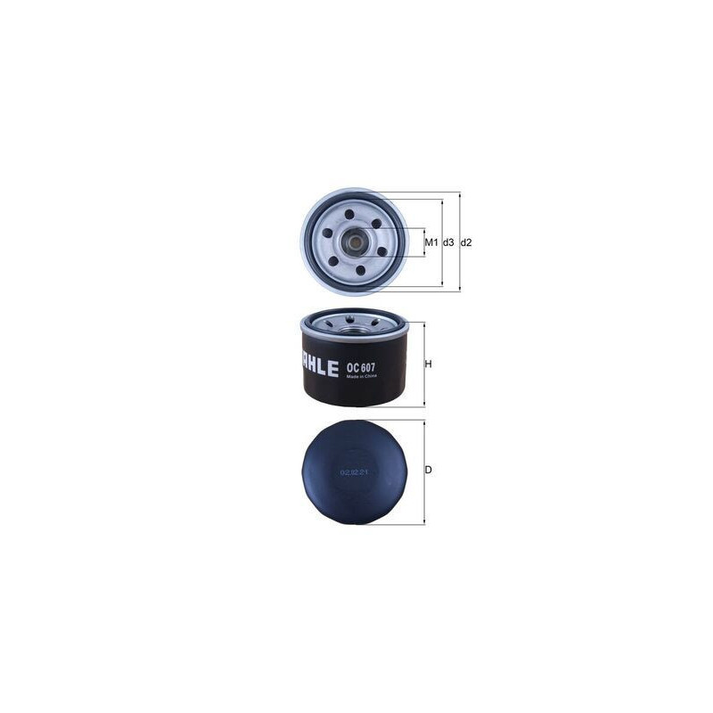 Filtro olio - MAHLE