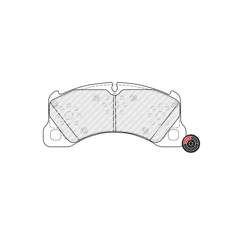 Pastiglie freno asse anteriore - FERODO