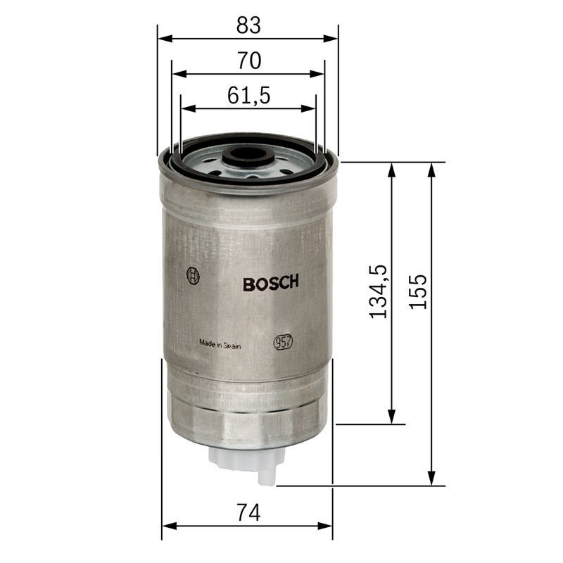 Filtro carburante - BOSCH
