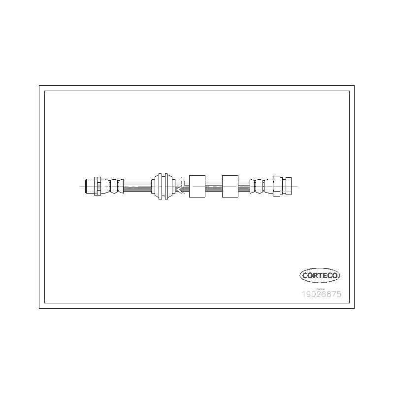 Flessibile freno asse anteriore - CORTECO