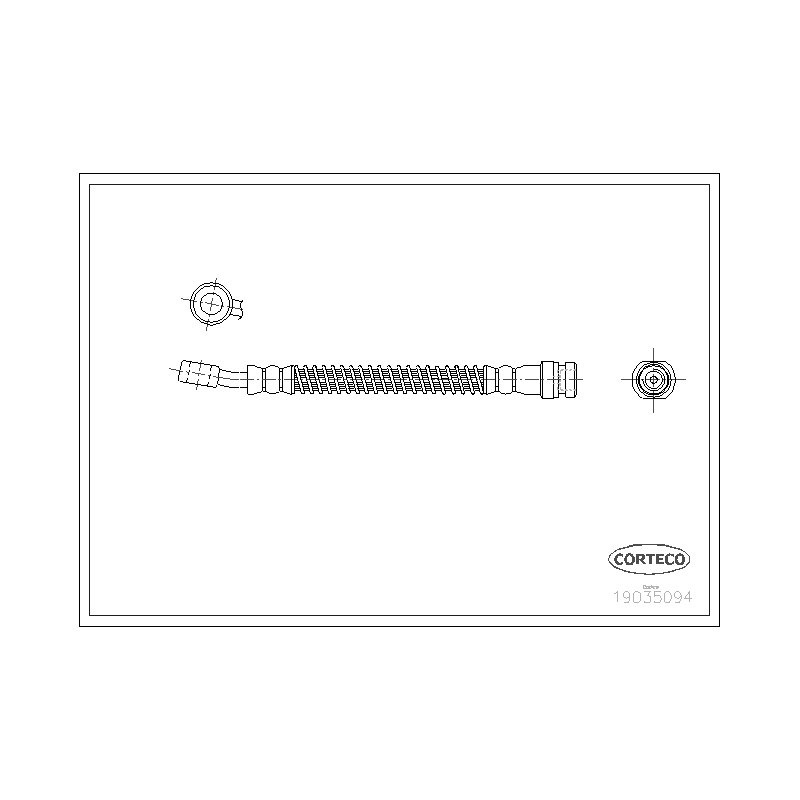 Flessibile freno asse anteriore - CORTECO