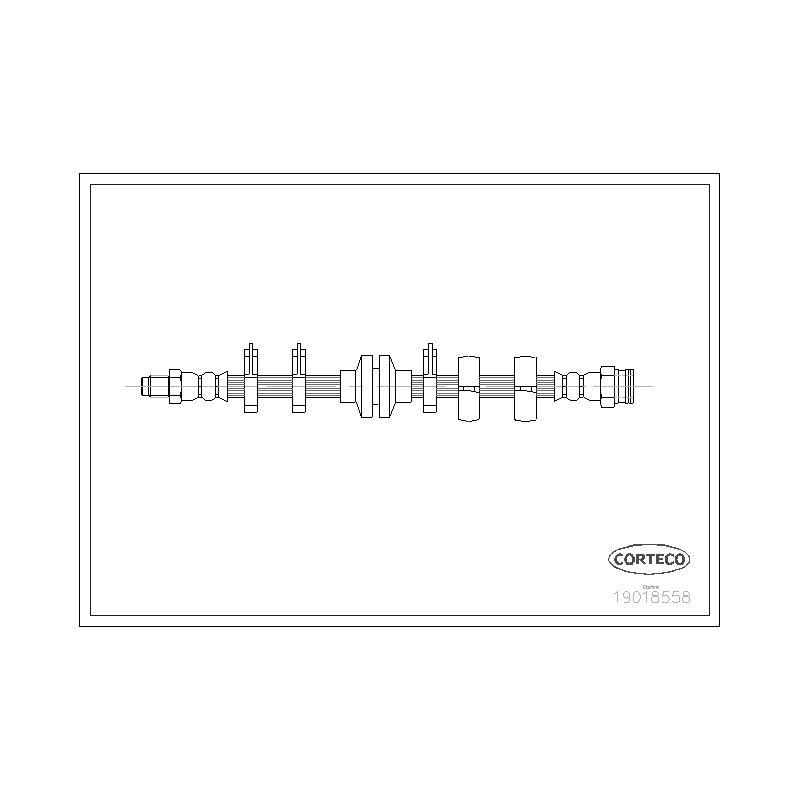 Flessibile freno asse anteriore - CORTECO