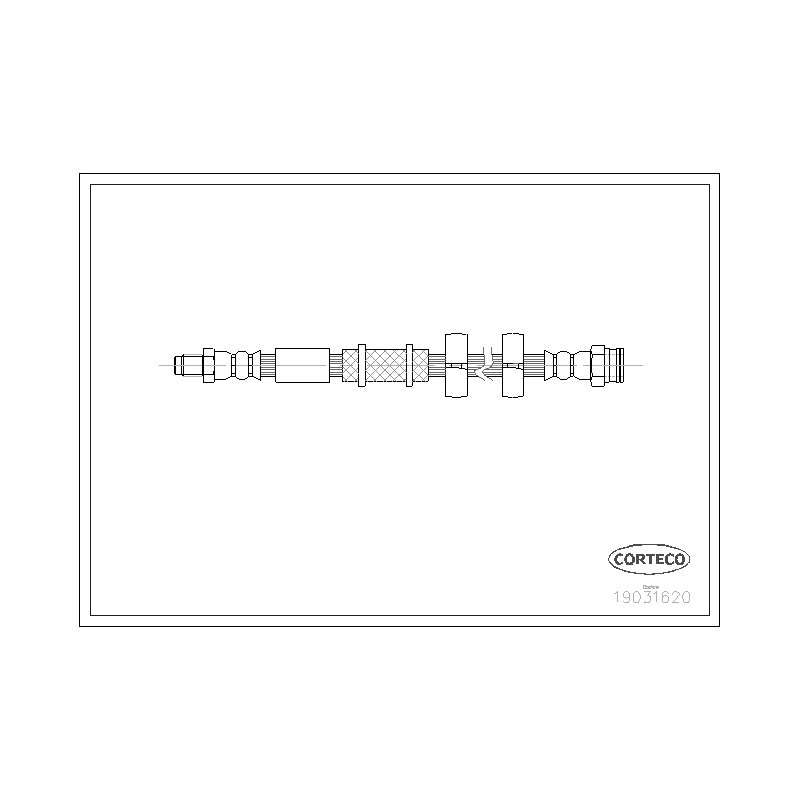 Flessibile freno asse anteriore - CORTECO