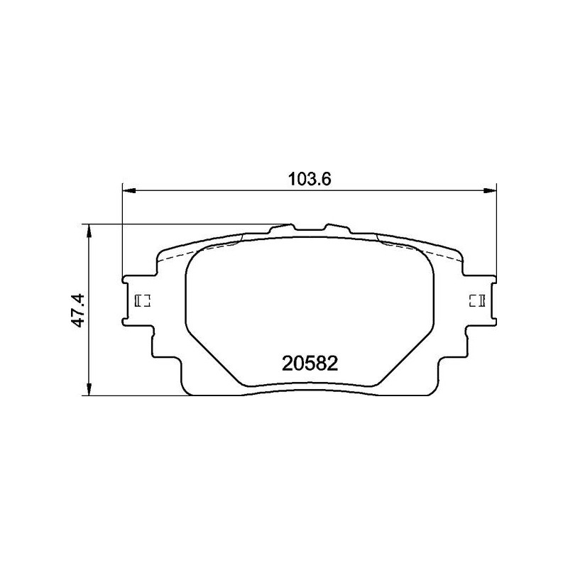 Pastiglie freno asse posteriore - BREMBO