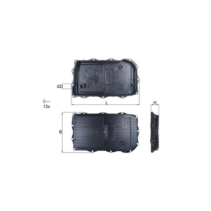 Filtro olio cambio automatico - MAHLE