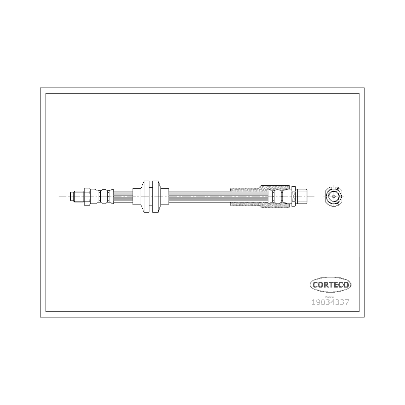 Flessibile freno asse anteriore - CORTECO