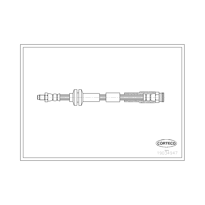 Flessibile freno asse anteriore - CORTECO