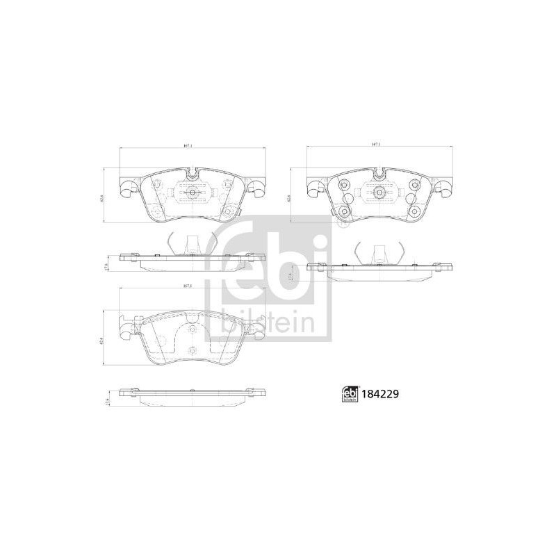 Pastiglie freno asse anteriore - FEBI