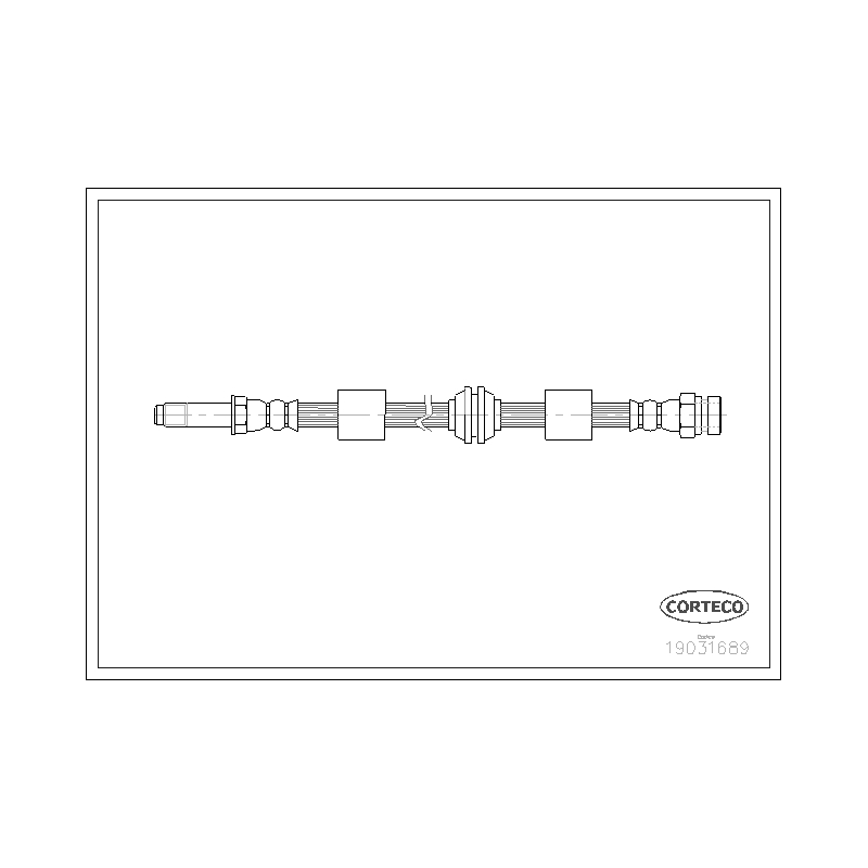Flessibile freno asse anteriore - CORTECO