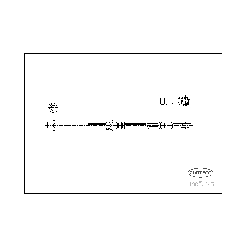 Flessibile freno asse anteriore - CORTECO