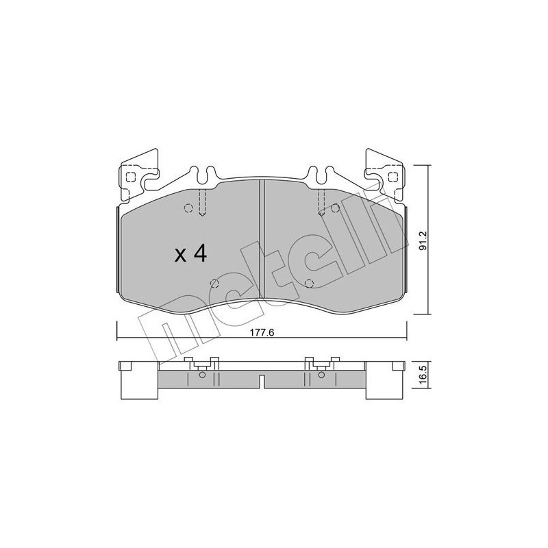 Pastiglie freno asse anteriore - METELLI