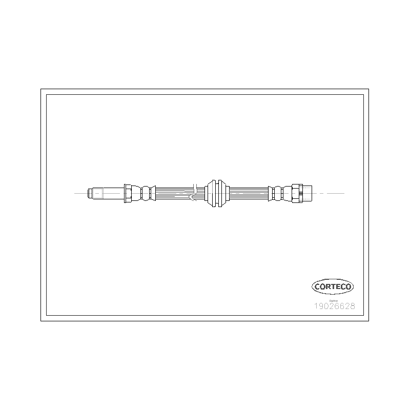 Flessibile freno asse anteriore - CORTECO
