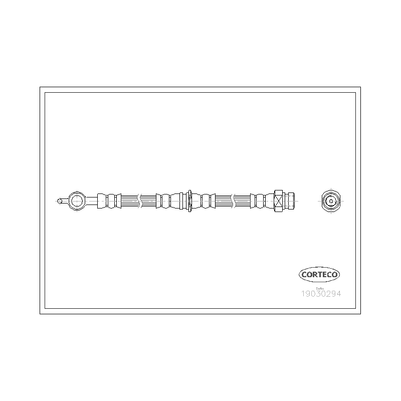 Flessibile freno asse posteriore - CORTECO