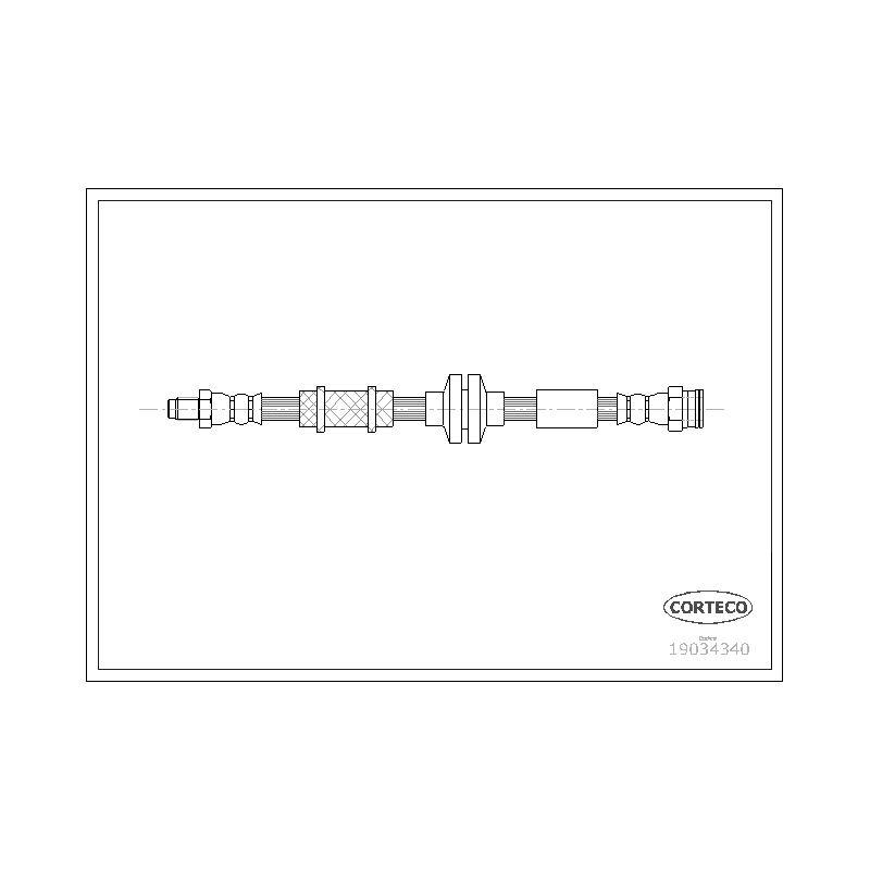 Flessibile freno asse anteriore - CORTECO