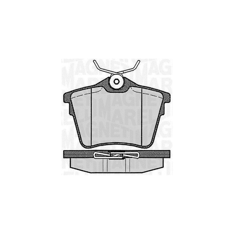 Pastiglie freno asse posteriore - MAGNETI MARELLI