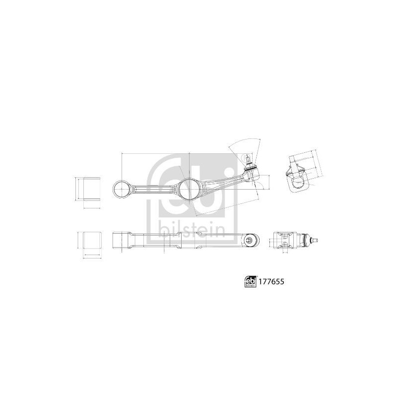 Braccio oscillante asse anteriore - FEBI