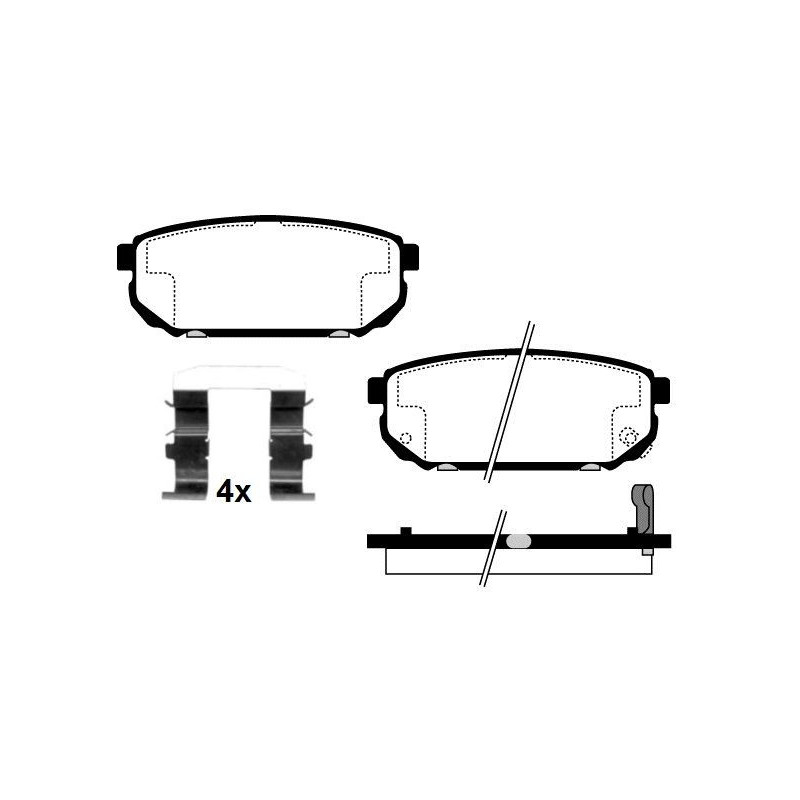 Pastiglie freno asse posteriore - RAICAM