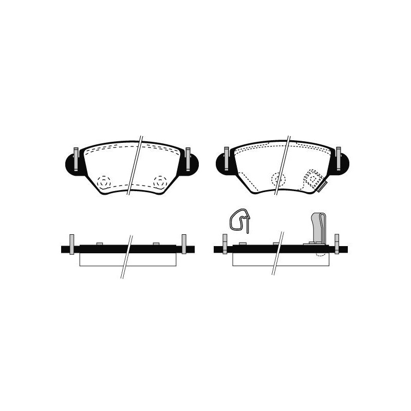 Pastiglie freno asse posteriore - RAICAM