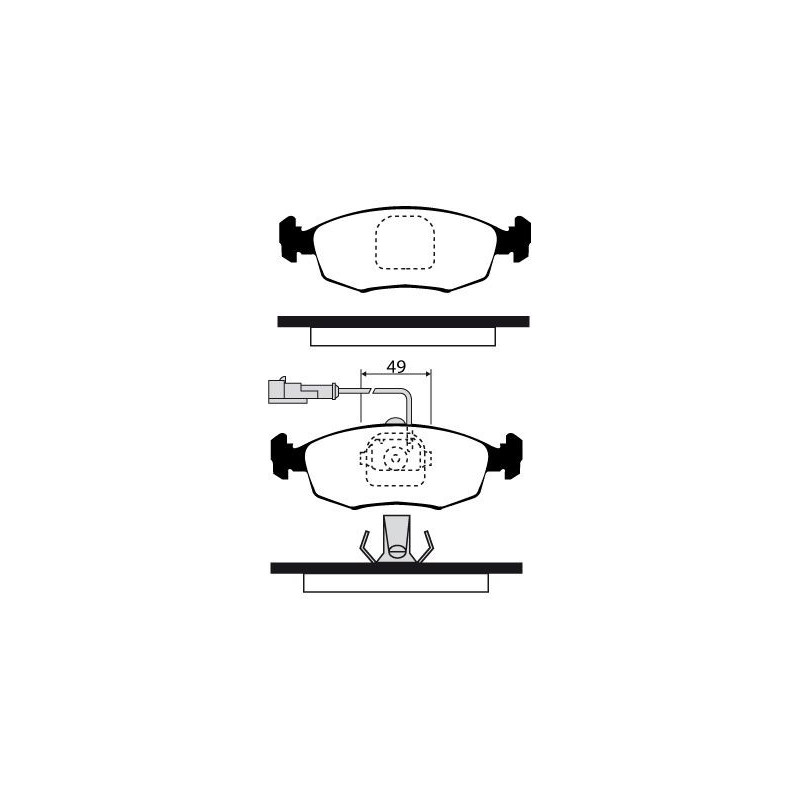 Pastiglie freno asse anteriore - RAICAM