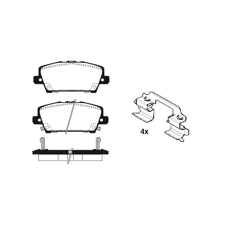 Pastiglie freno asse anteriore - RAICAM