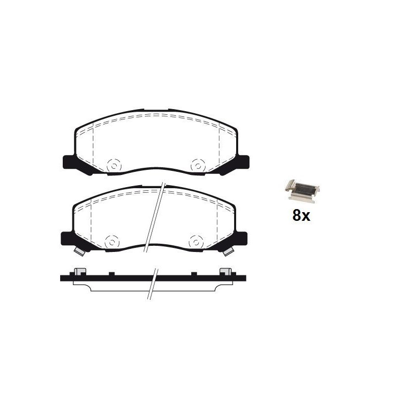 Pastiglie freno asse anteriore - RAICAM