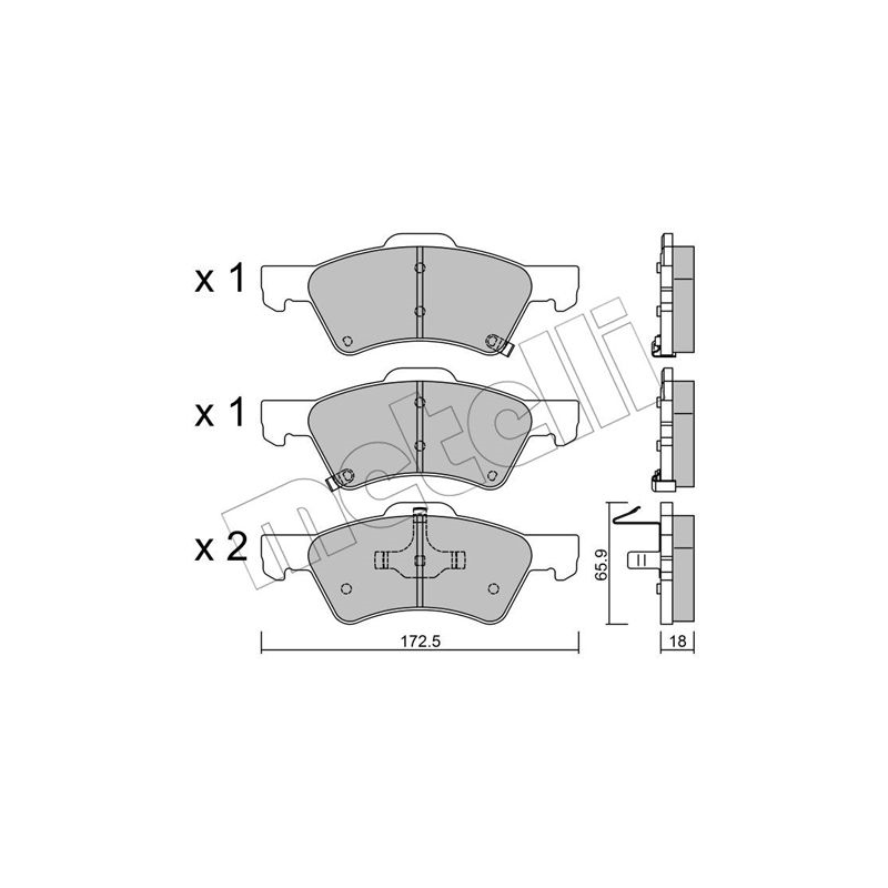 Ganasce freno - METELLI