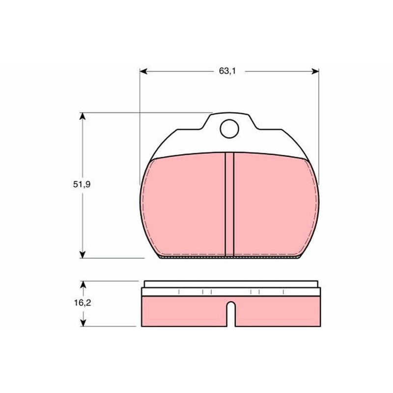 Pastiglie freno asse anteriore - TRW