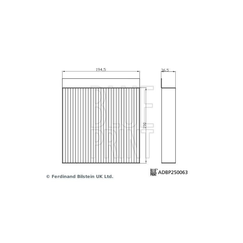 Filtro abitacolo - BLUE PRINT