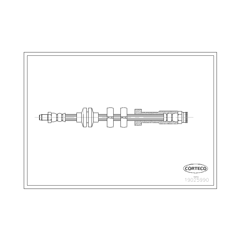 Flessibile freno asse anteriore - CORTECO