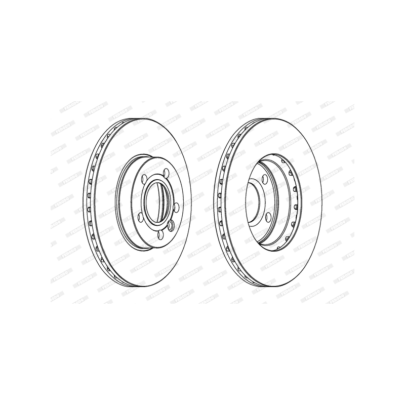 Disco freno asse anteriore - FERODO