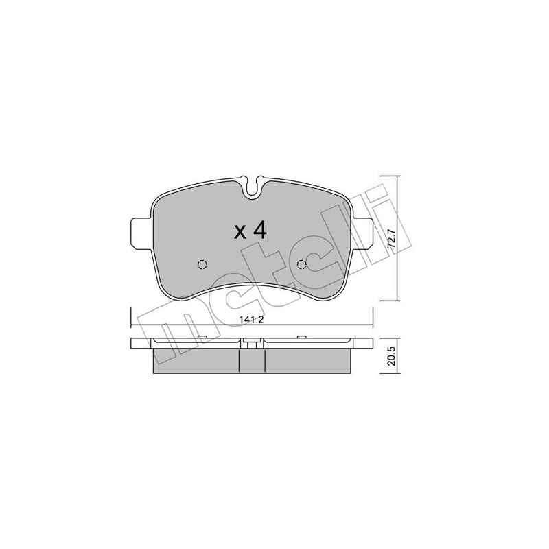 Pastiglie freno asse posteriore - METELLI